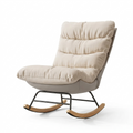Rockingstoel - Leesstoel - Woonkamer - Slaapkamer - TV-Stoel - Beige