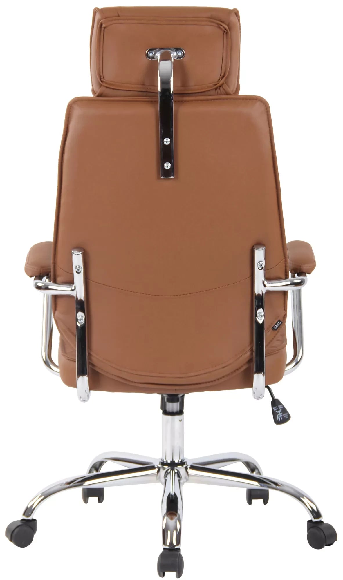 In And OutdoorMatch Bureaustoel Junior - echt leer - Bruin - Ergonomisch - 50x45x128cm Hoogte Verstelbaar - Zithoogte 46 - 57cm - Deluxe Bureaustoel