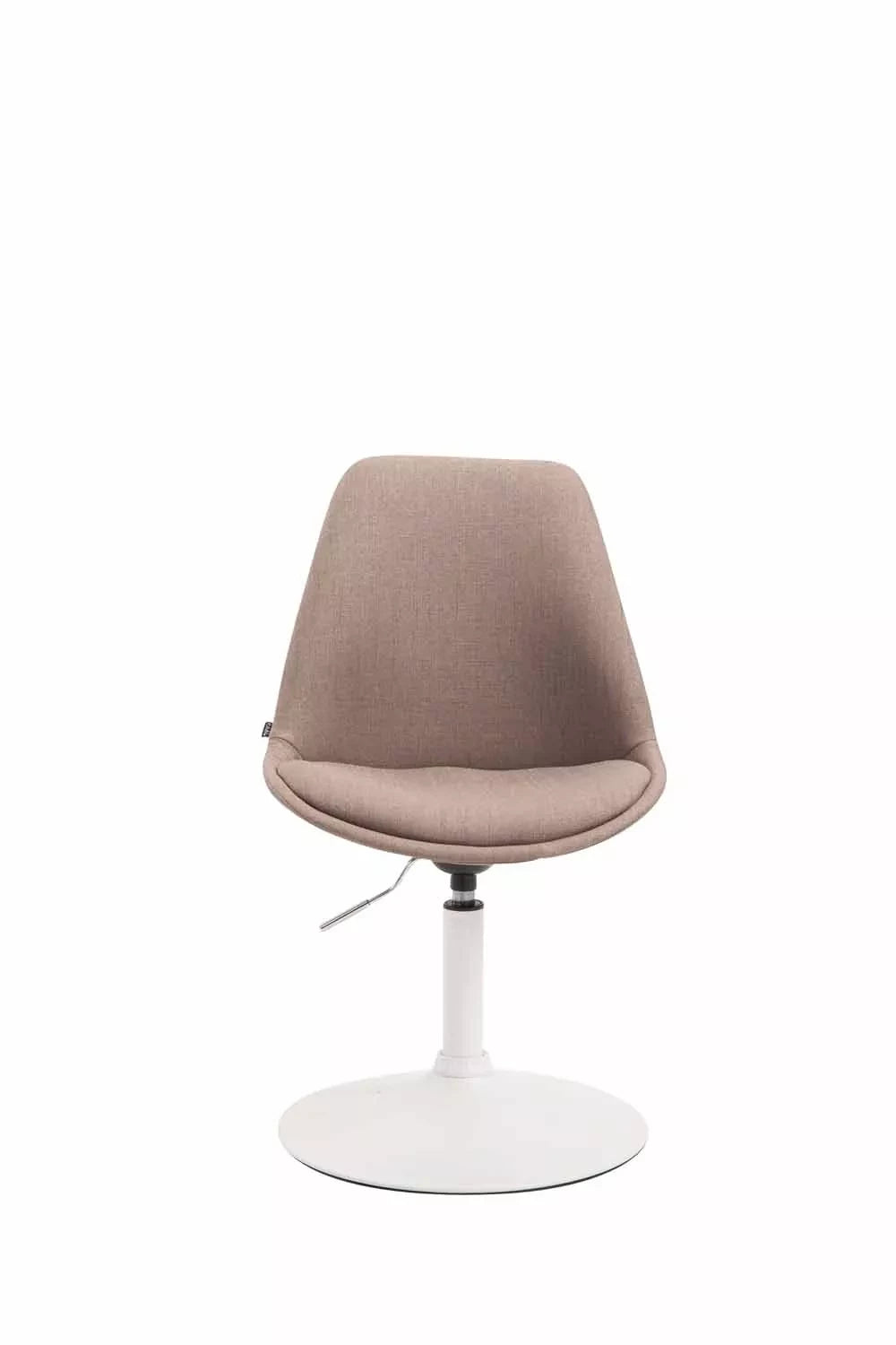 In And OutdoorMatch Design Eetkamerstoel Fred - taupe - Zonder armleuning - Met rugleuning - Set van 1 - Woonkamerstoelen - Keukenstoelen - 100% polyurethaan Eetkamerstoel