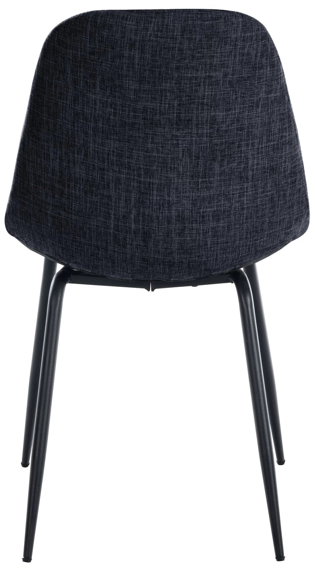 In And OutdoorMatch Eetkamerstoel Dianne - Zwart - Stof - Hoge kwaliteit bekleding - Minimalistische Eetkamerstoel - Klassieke look Eetkamerstoel