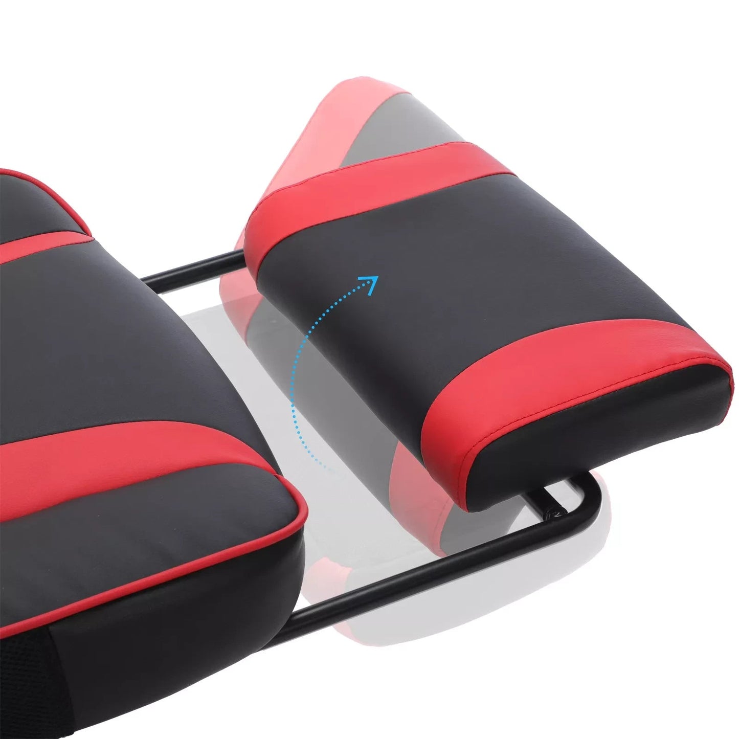 In And OutdoorMatch Gamestoel Tyreek - Stoel met voetensteun - Verstelbaar - Rood - Ergonomische bureaustoel Bureaustoel
