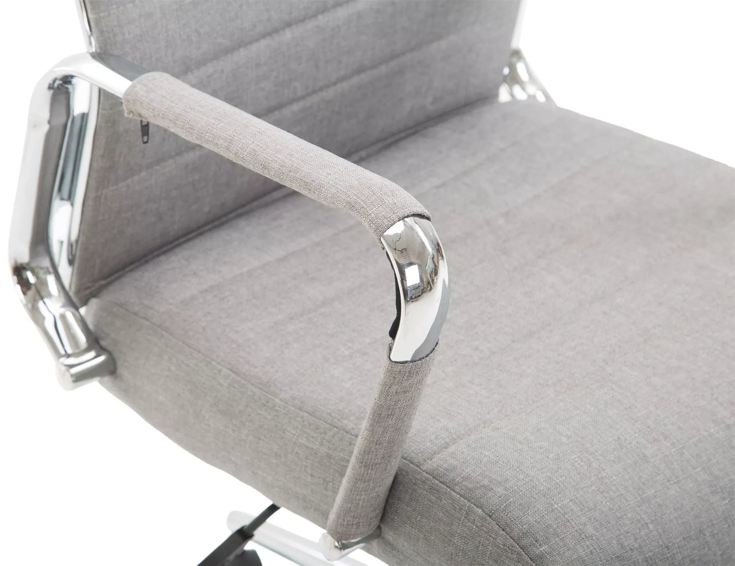 In And OutdoorMatch Luxe Bureaustoel Abele Filiberto - Stof - Lichtgrijs - Op wielen - Ergonomische bureaustoel - Voor volwassenen - In hoogte verstelbaar Bureaustoel