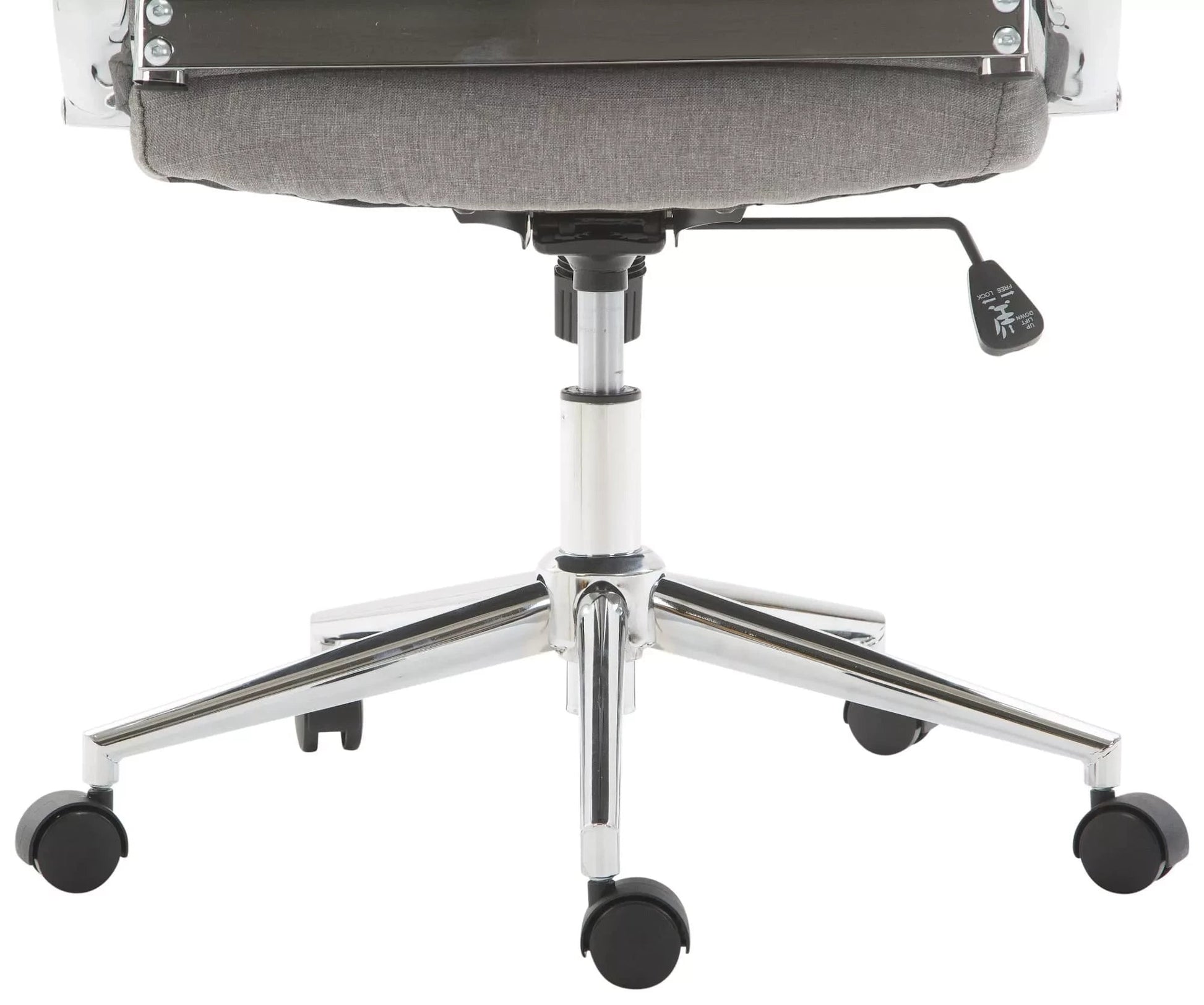 In And OutdoorMatch Luxe Bureaustoel Abele Filiberto - Stof - Lichtgrijs - Op wielen - Ergonomische bureaustoel - Voor volwassenen - In hoogte verstelbaar Bureaustoel