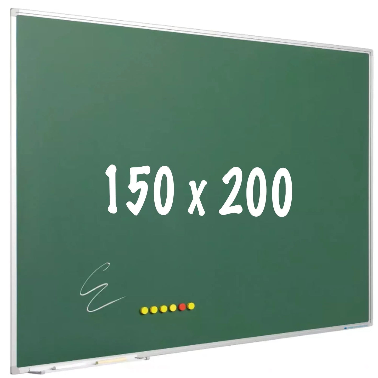 Krijtbord PRO Moody - Magnetisch - Schoolbord - Eenvoudige montage - Emaille staal - Groen - 150x200cm Krijtborden