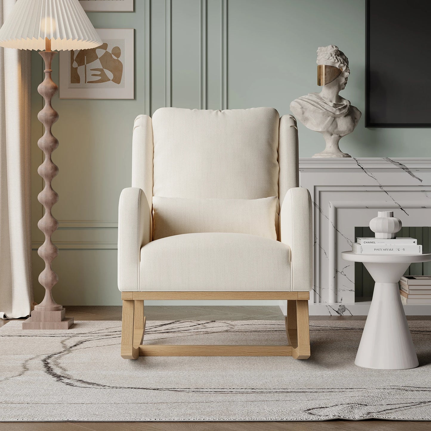 Loungestoel - Katoen/linnen - Beige