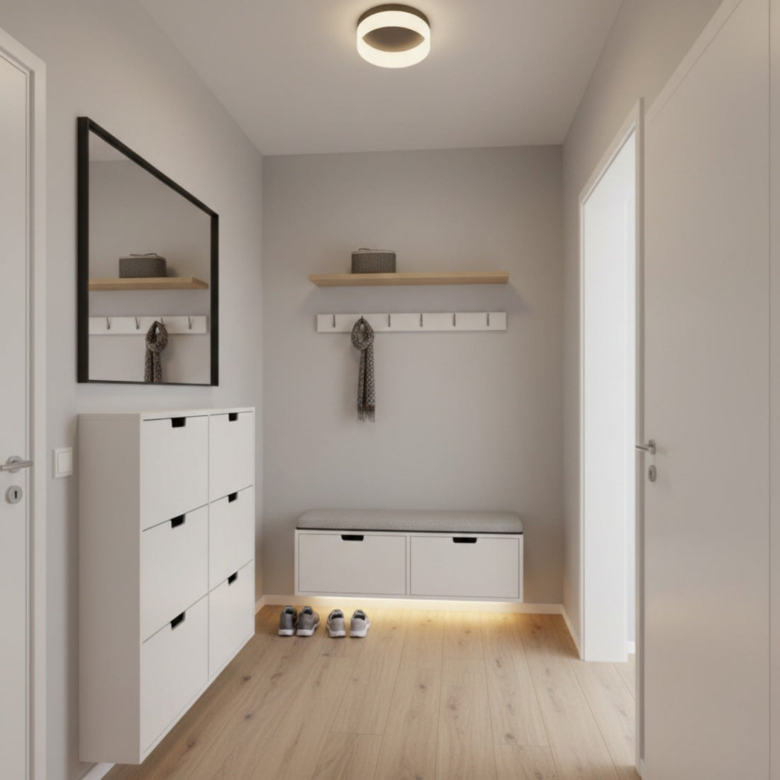 Zo maak je een kleine hal ruim en overzichtelijk