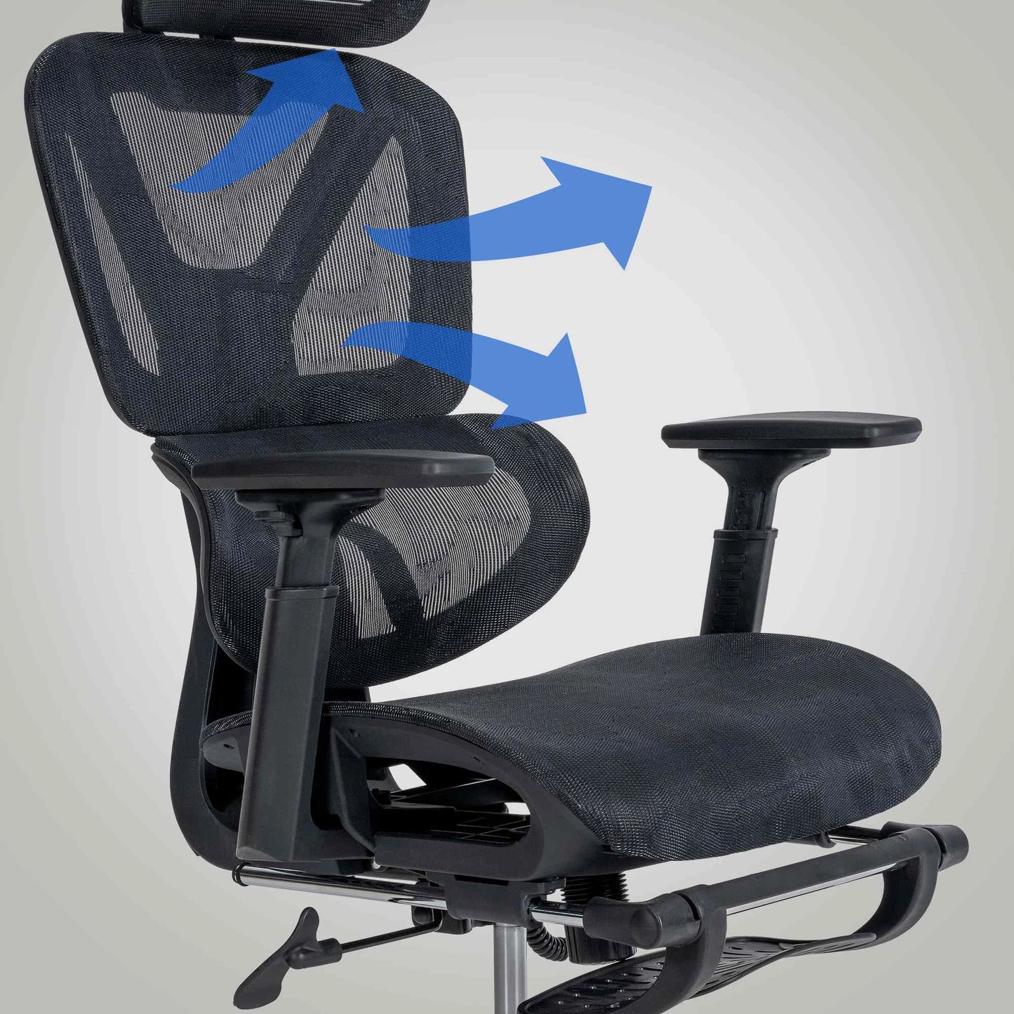 In And OutdoorMatch Bureaustoel Ted - Ergonomische stoel - Rugleuning - Werkstoel - Gamingstoel - Elegant ontwerp Bureaustoel