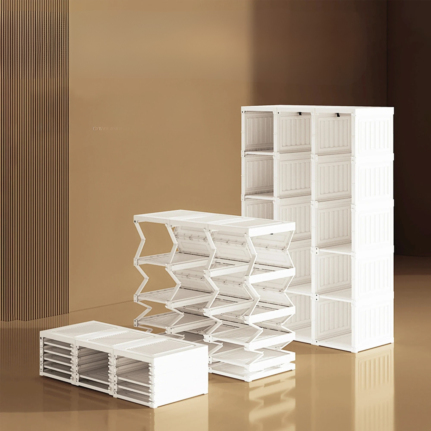 Opvouwbare Kledingkast - Wit - 69x50x170cm