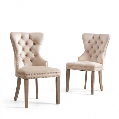 Kunstleer Eetkamerstoelen - Set van 2 - Beige