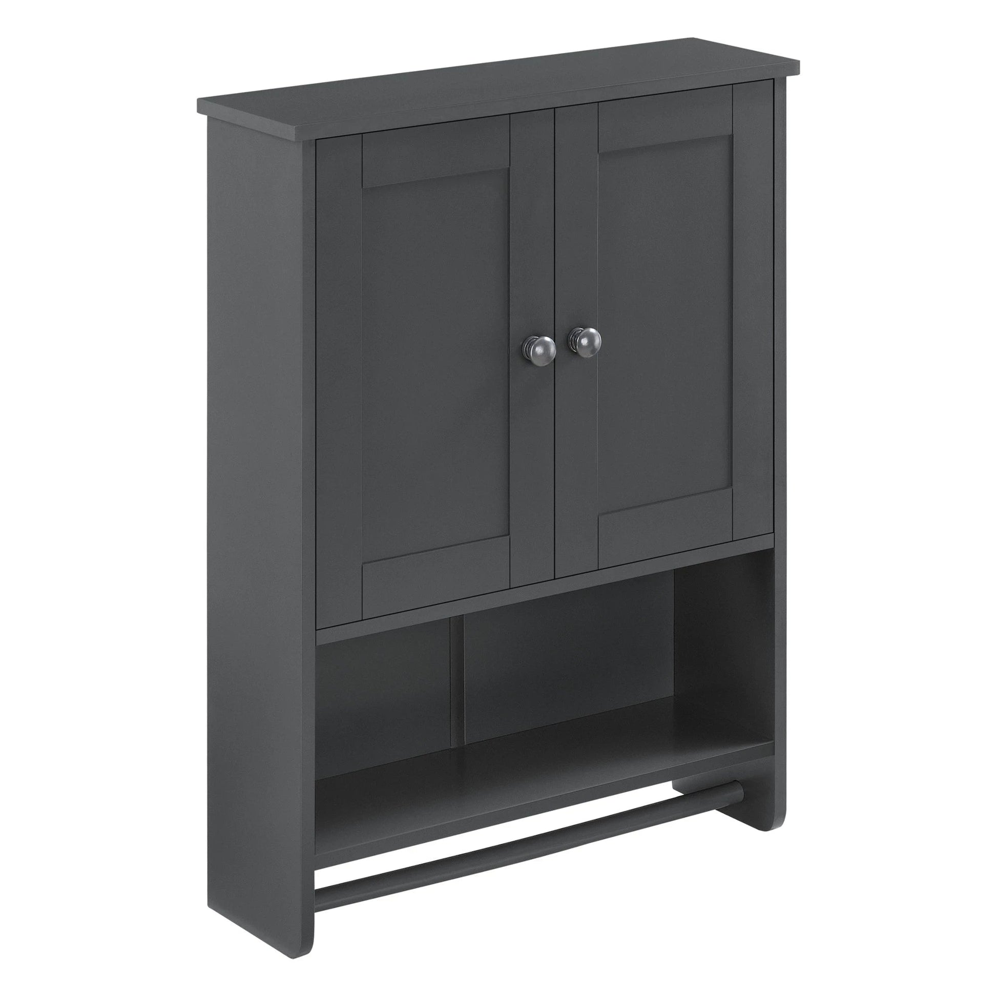 In And OutdoorMatch Badkamermeubel Arvel - Voor Wandmontage - 65x48,7x14,5 cm - Donkergrijs - MDF - Stijlvol Design Badkamerkast