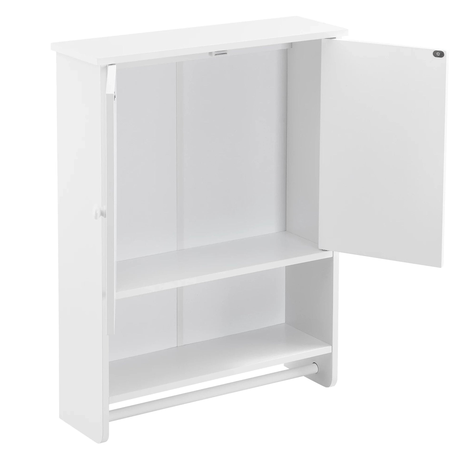 In And OutdoorMatch Badkamermeubel Bette - Voor Wandmontage - 65x48,7x14,5 cm - Wit - MDF - Stijlvol Design Badkamerkast