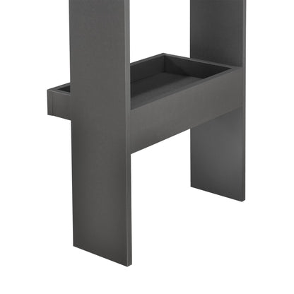 In And OutdoorMatch Bartafel Leopoldo - Wandmontage - 120x45x106 cm - Donkergrijs - Spaanplaat - Stijlvol Design Bar table
