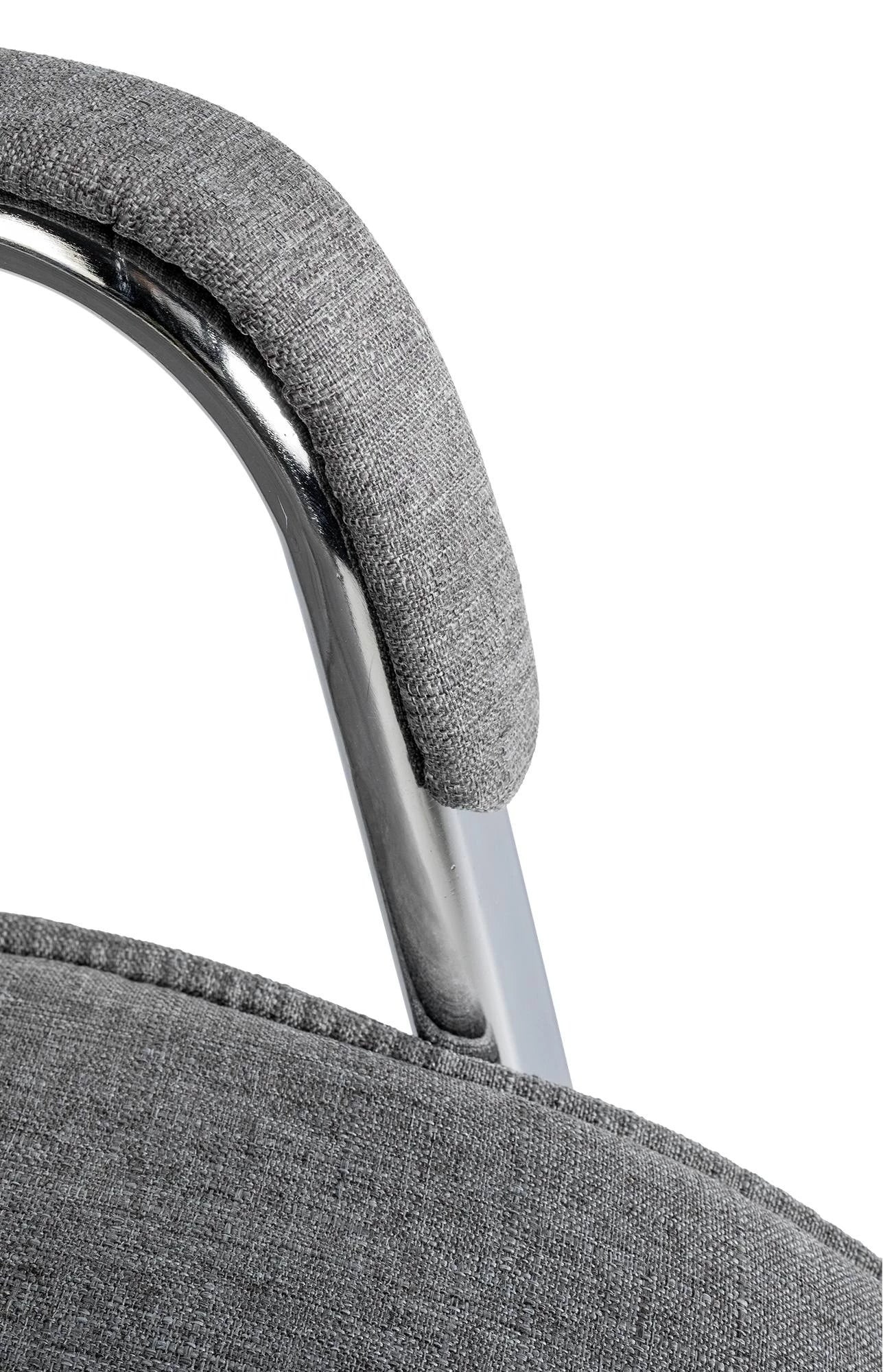 In And OutdoorMatch Bezoekersstoel Slaone - Set van 2 - Stof - Hoge kwaliteit bekleding - Luxe bezoekersstoel - Moderne look Eetkamerstoel