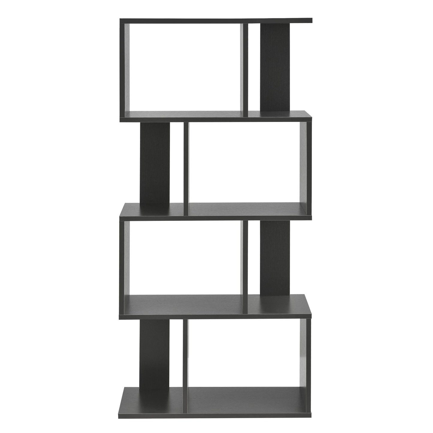 In And OutdoorMatch Boekenkast Plank Amani - 130x60x24 cm - Donkergrijs - Spaanplaat - Duurzame boekenkast - Stijlvol design Boekenplank