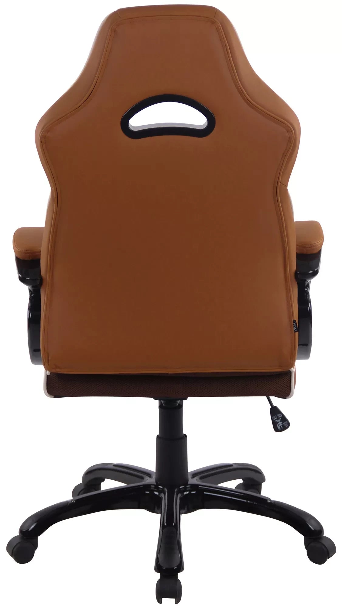 In And OutdoorMatch Bureaustoel Ahmad - bruin - kunstleer - Ergonomisch - ultra comfortabel - In hoogte verstelbaar - 52x50x124cm Bureaustoel