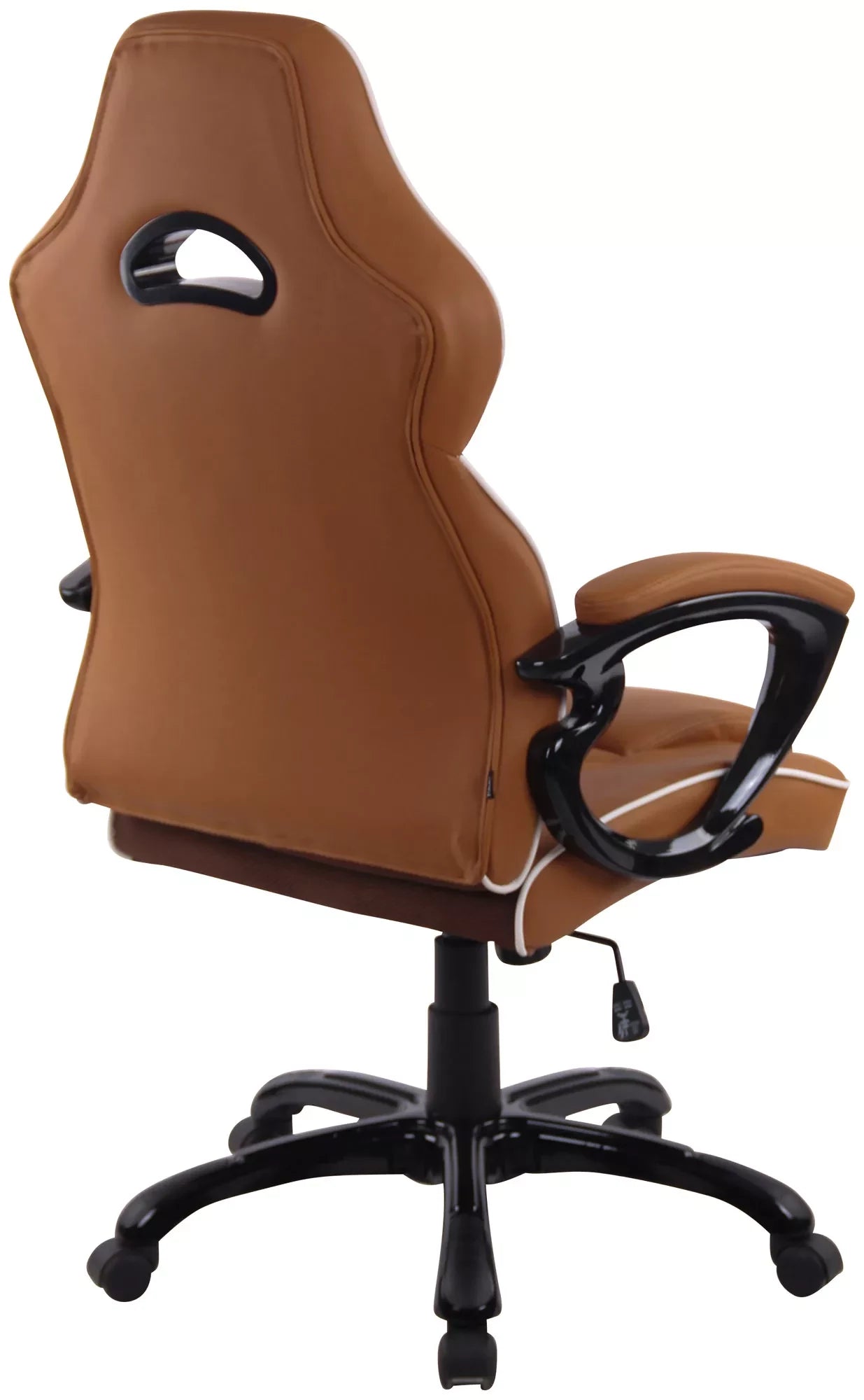 In And OutdoorMatch Bureaustoel Ahmad - bruin - kunstleer - Ergonomisch - ultra comfortabel - In hoogte verstelbaar - 52x50x124cm Bureaustoel