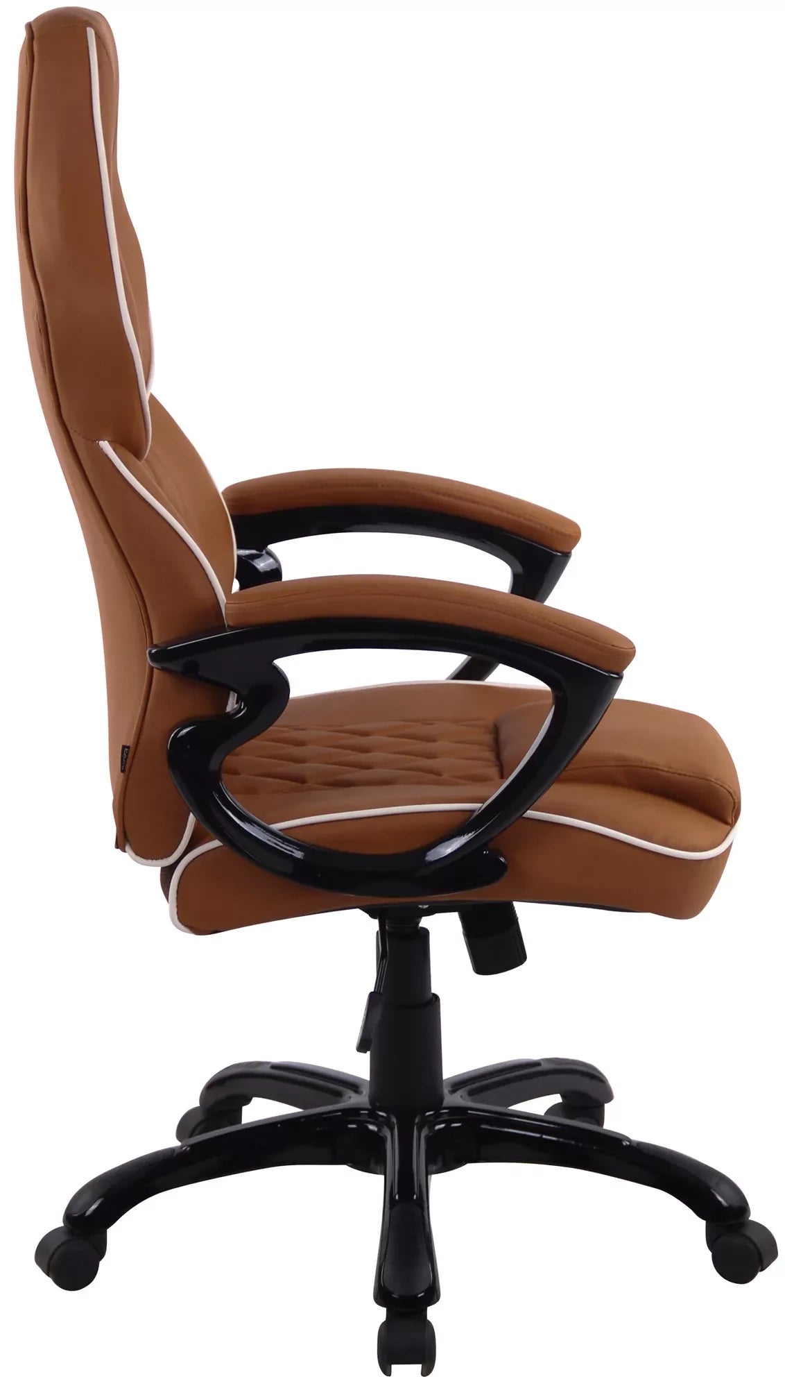 In And OutdoorMatch Bureaustoel Ahmad - bruin - kunstleer - Ergonomisch - ultra comfortabel - In hoogte verstelbaar - 52x50x124cm Bureaustoel