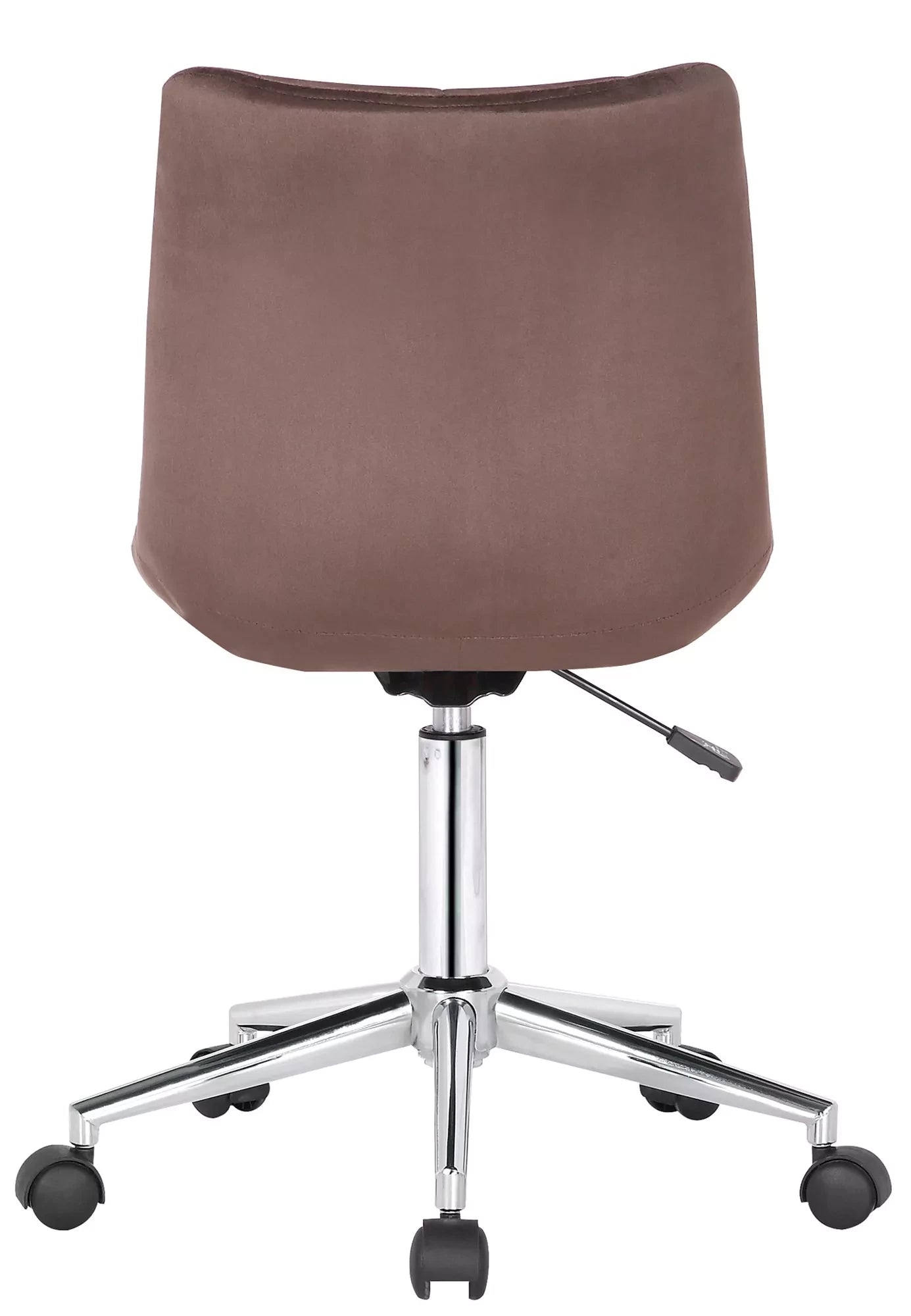 In And OutdoorMatch Bureaustoel Antonette - Stof - Velvet Brown - Ergonomisch - 46x40x96cm Hoogte Verstelbaar - Zithoogte 44 - 59 cm - Modern Design Bureaustoel
