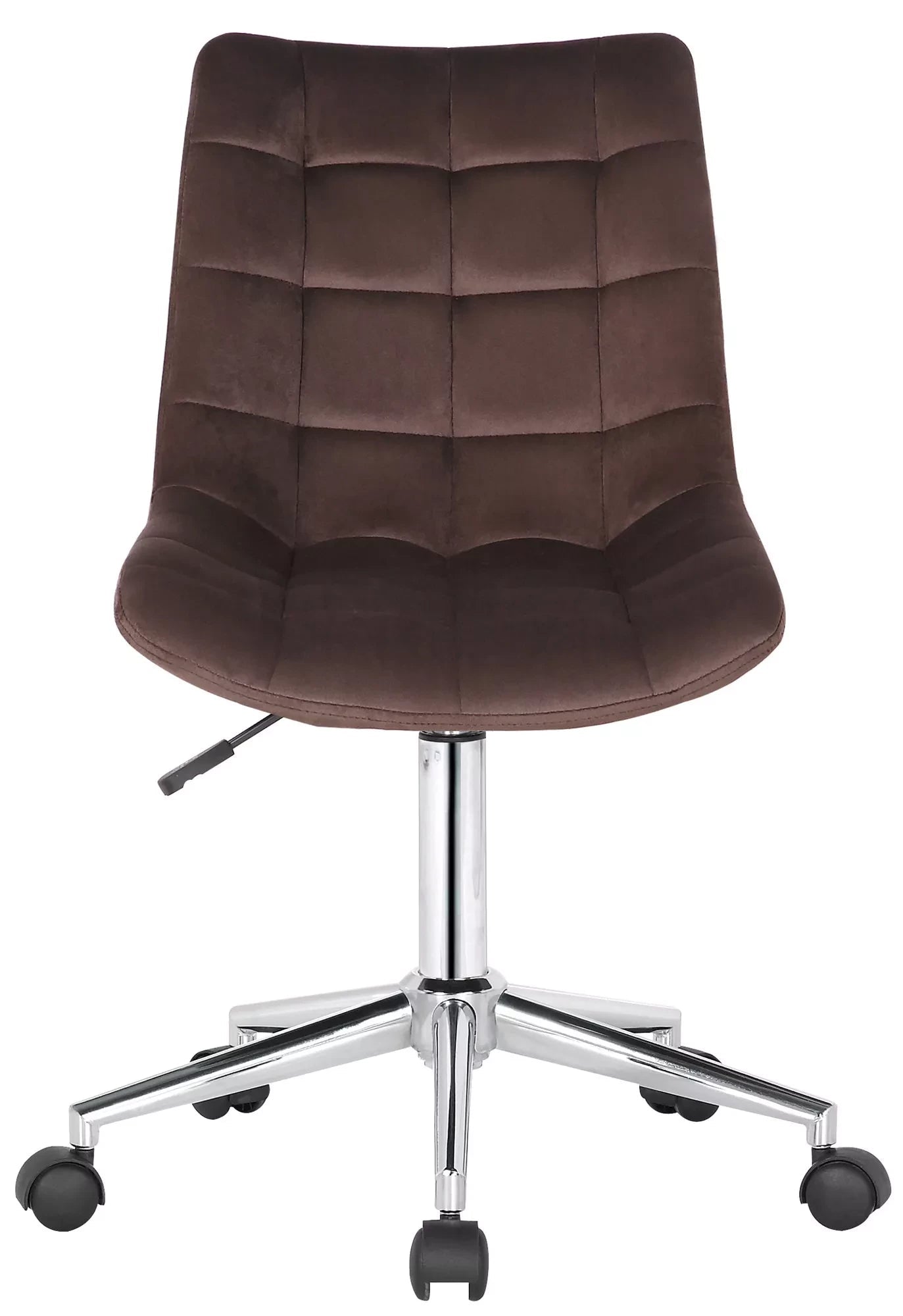 In And OutdoorMatch Bureaustoel Antonette - Stof - Velvet Brown - Ergonomisch - 46x40x96cm Hoogte Verstelbaar - Zithoogte 44 - 59 cm - Modern Design Bureaustoel