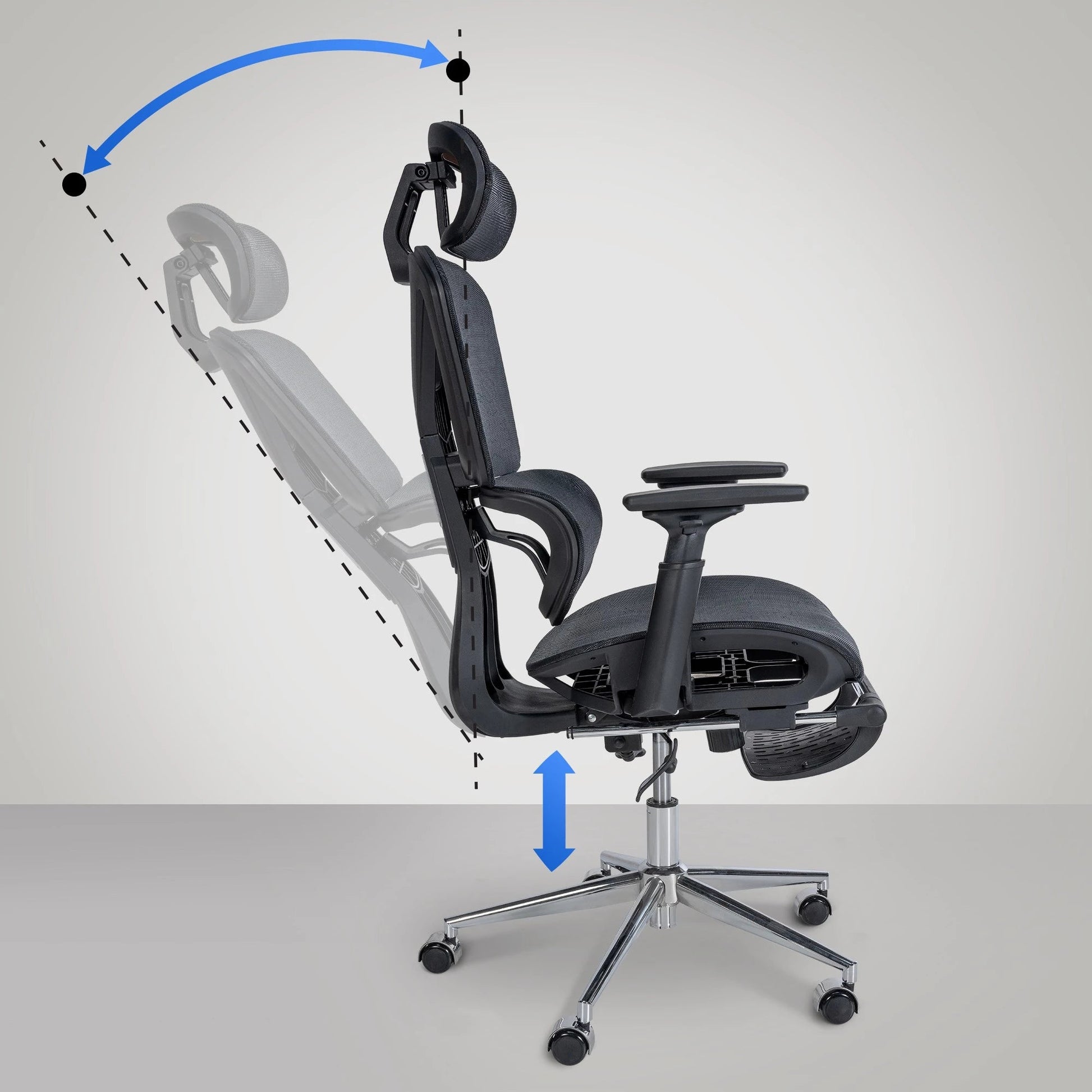 In And OutdoorMatch Bureaustoel Ted - Ergonomische stoel - Rugleuning - Werkstoel - Gamingstoel - Elegant ontwerp Bureaustoel