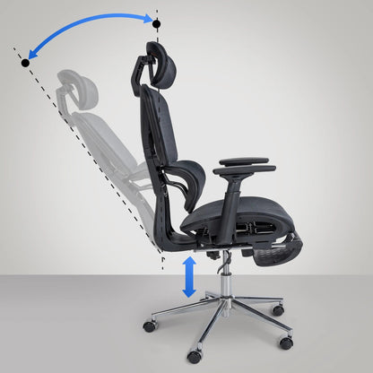 In And OutdoorMatch Bureaustoel Ted - Ergonomische stoel - Rugleuning - Werkstoel - Gamingstoel - Elegant ontwerp Bureaustoel