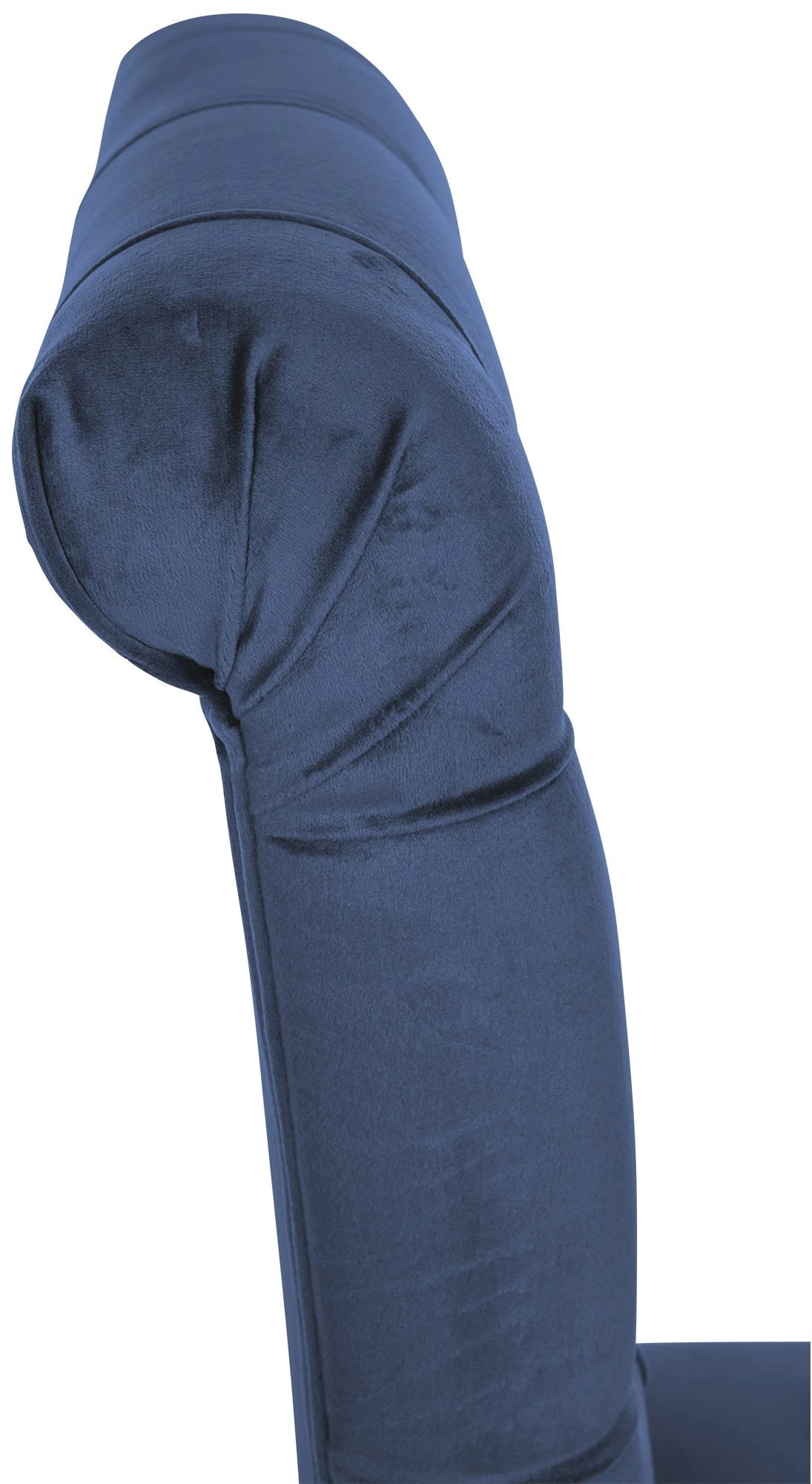In And OutdoorMatch Eetkamerstoel Amilia - Blauw - Stof - Hoge kwaliteit bekleding - Fluwelen Eetkamerstoel - Vintage Look Eetkamerstoel