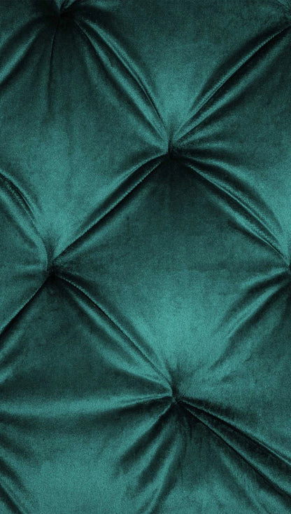 In And OutdoorMatch Eetkamerstoel Anastacio - Groen - Fluweel - Hoogwaardige Bekleding - Stijlvolle Eetkamerstoel - Vintage Look Eetkamerstoel