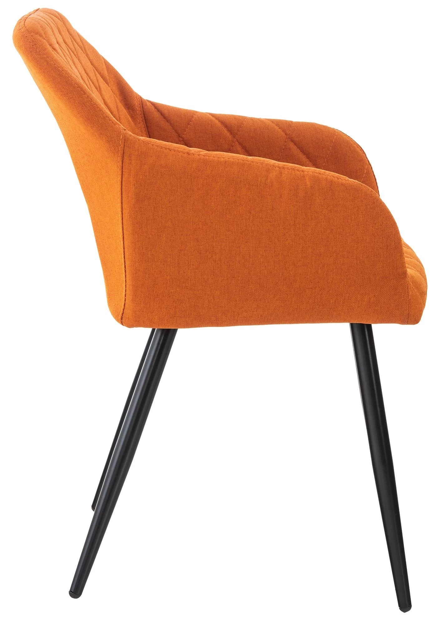 In And OutdoorMatch Eetkamerstoel Wilford - Oranje - Set van 2 - Stof - Hoge kwaliteit bekleding - Stijlvolle eetkamerstoel - Moderne look Eetkamerstoel