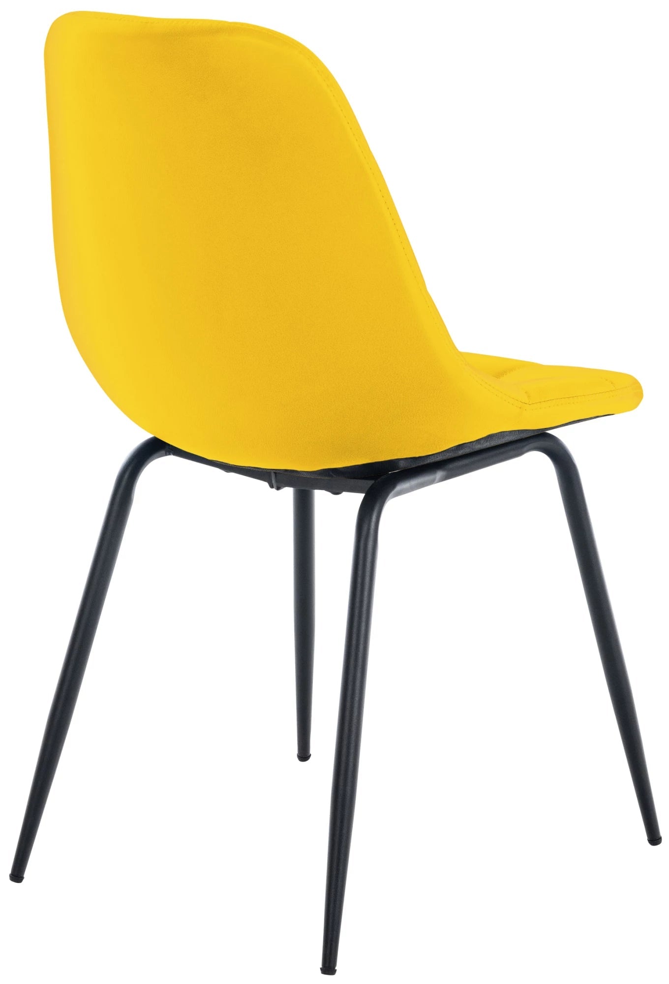 In And OutdoorMatch Eetkamerstoelen Bridger - Geel - Set van 2 - Kunstleer - Hoogwaardige bekleding - Luxe eetkamerstoel - Stijlvolle uitstraling Eetkamerstoel