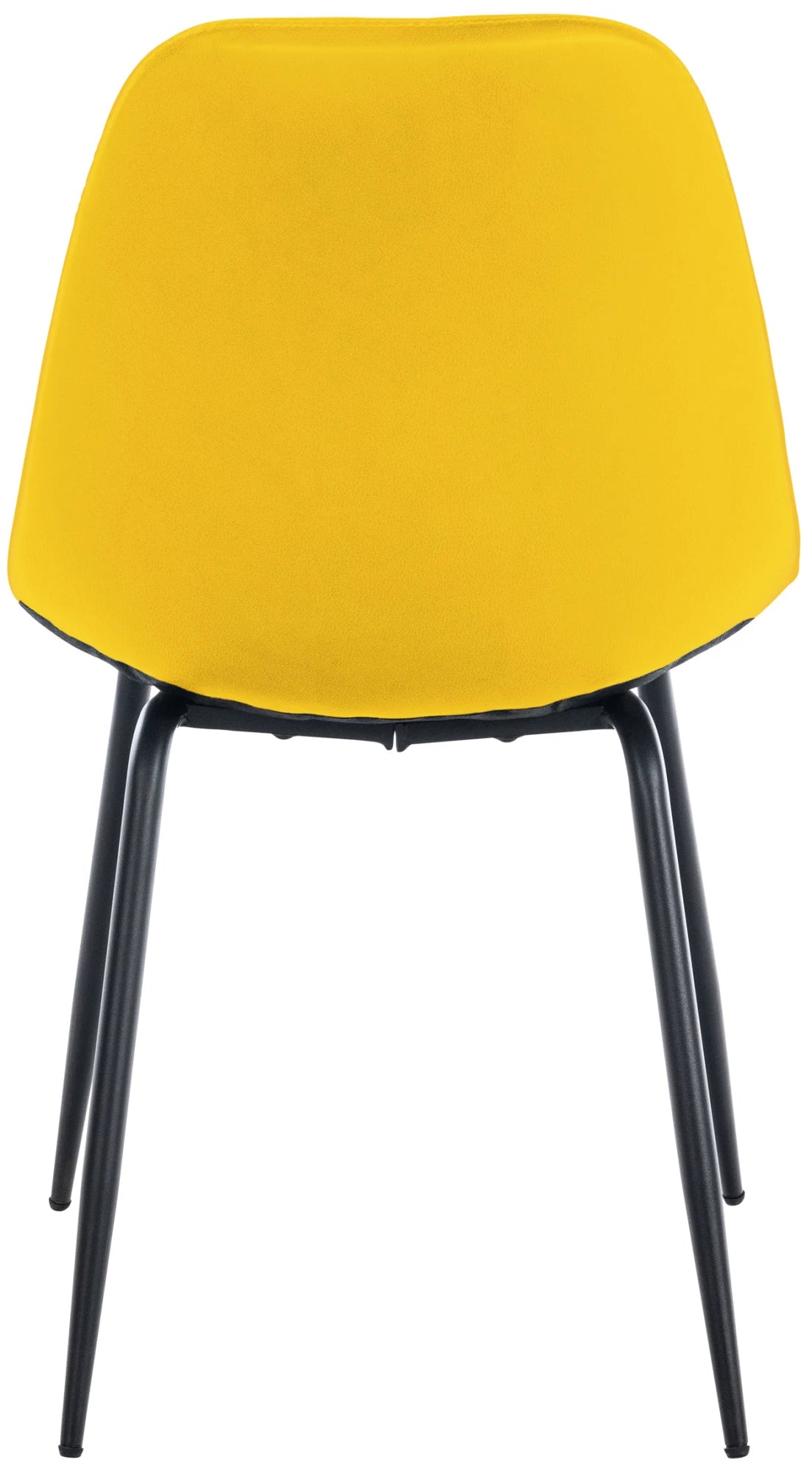 In And OutdoorMatch Eetkamerstoelen Bridger - Geel - Set van 2 - Kunstleer - Hoogwaardige bekleding - Luxe eetkamerstoel - Stijlvolle uitstraling Eetkamerstoel