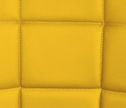 In And OutdoorMatch Eetkamerstoelen Bridger - Geel - Set van 2 - Kunstleer - Hoogwaardige bekleding - Luxe eetkamerstoel - Stijlvolle uitstraling Eetkamerstoel