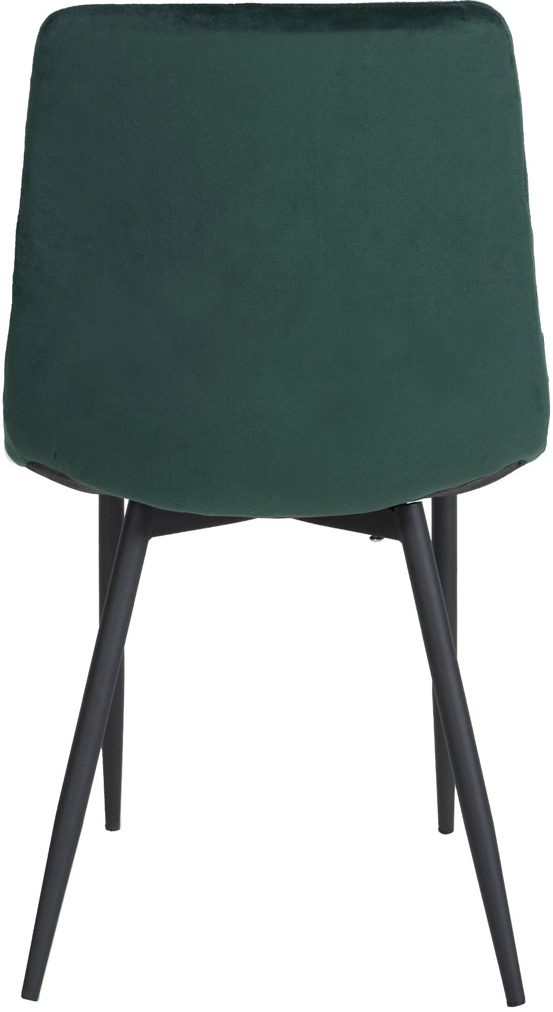 In And OutdoorMatch Eetkamerstoelen Jacinth - Groen - Set van 4 - Fluweel - Hoge kwaliteit bekleding - Luxe eetkamerstoelen - Stijlvolle uitstraling Eetkamerstoel