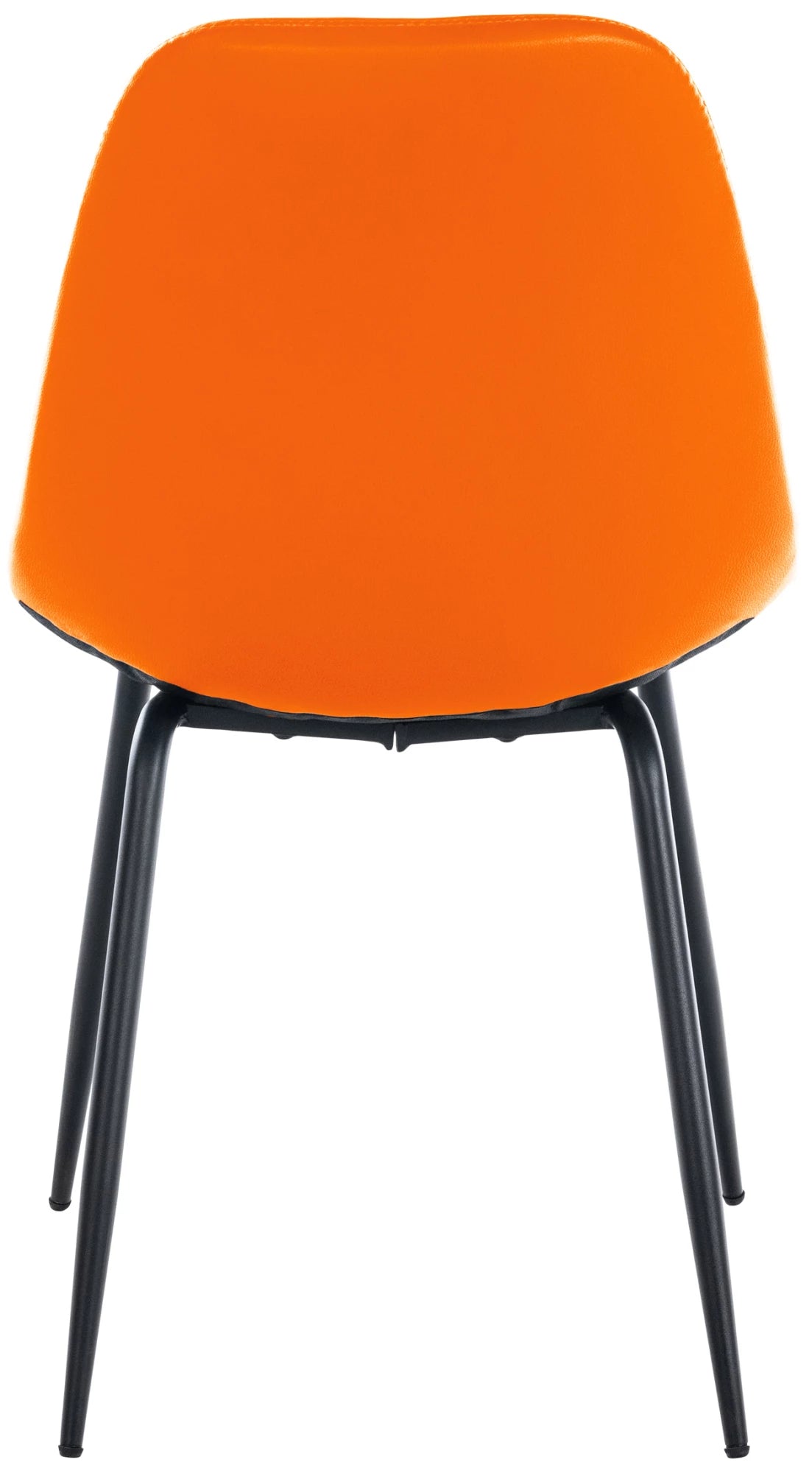 In And OutdoorMatch Eetkamerstoelen Layla - Oranje - Set van 2 - Kunstleer - Hoogwaardige bekleding - Luxe eetkamerstoel - Stijlvolle uitstraling Eetkamerstoel