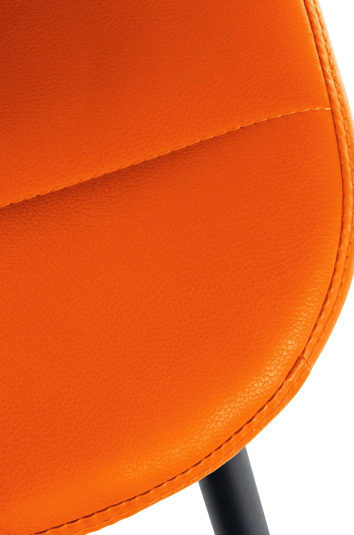 In And OutdoorMatch Eetkamerstoelen Layla - Oranje - Set van 2 - Kunstleer - Hoogwaardige bekleding - Luxe eetkamerstoel - Stijlvolle uitstraling Eetkamerstoel