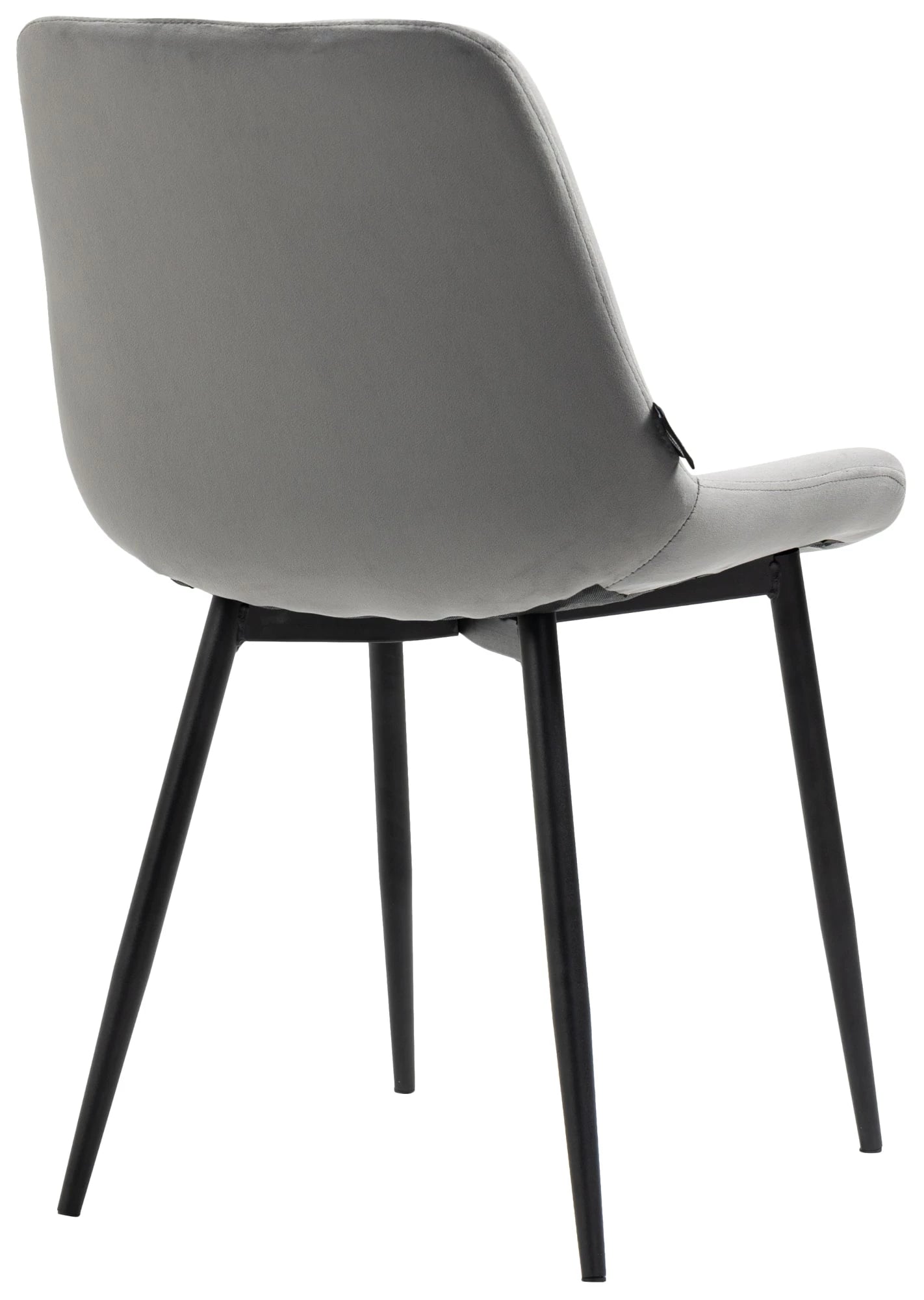 In And OutdoorMatch Eetkamerstoelen Zoe - Grijs - Set van 2 - Fluweel - Hoge kwaliteit bekleding - Stijlvolle eetkamerstoelen - Luxe uitstraling Eetkamerstoel