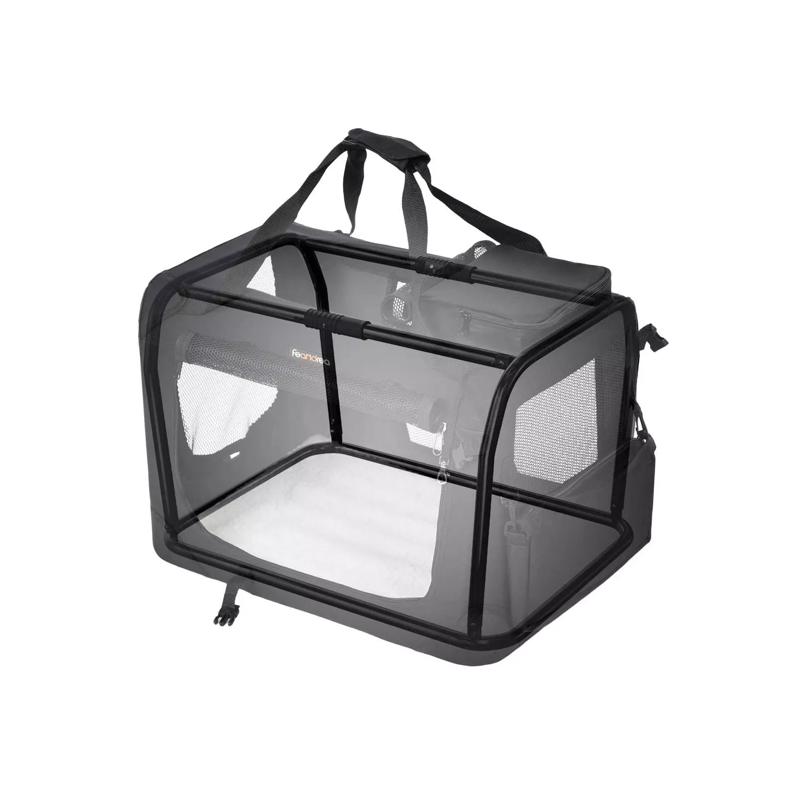 In And OutdoorMatch Hondenbench XXL deluxe Joska - Bench voor honden - Opvouwbaar - Zwart - 69x102x69cm Honden Bench