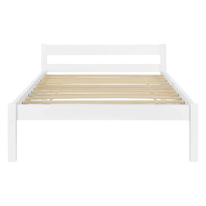 In And OutdoorMatch Houten Bed Celestino - Grenen - Met Bedbodem - 90x200 cm - Wit - Snelle montage Eén persoon slapen