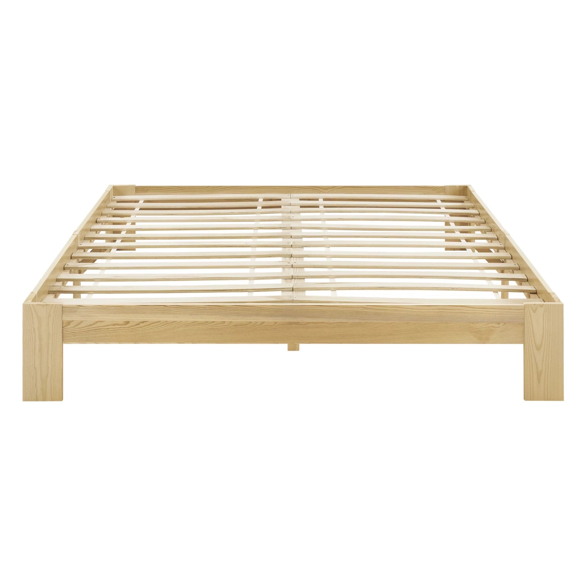 In And OutdoorMatch Houten Bed Kristin - Grenen - Met Bedbodem - 140x200 cm - Houtkleurig - Snelle Montage bed twee personen