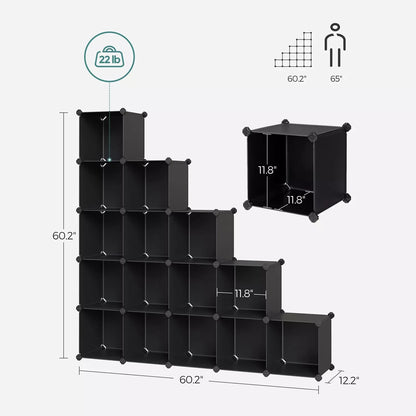 In And OutdoorMatch Opbergkast Micah - Voor Kinderen en volwassenen - Boekenplank - Boekenkast - Slaapkamer, woonkamer - 16 plaatsen shoe rack