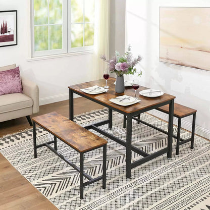 In And OutdoorMatch Salontafel Immanuel - Vierkant - Salontafel - Salontafel - Woonkamer - Bijzettafel - 120x75x75cm Eettafel/ Eetkamertafel