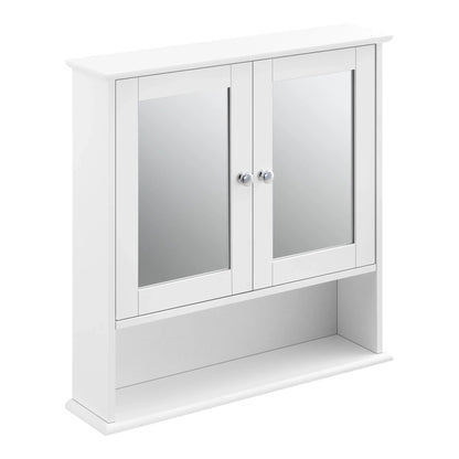 In And OutdoorMatch Spiegelkast Kira - Voor Wandmontage - MDF - 58x56x13 cm - Wit - Stijlvol Design Badkamerkast