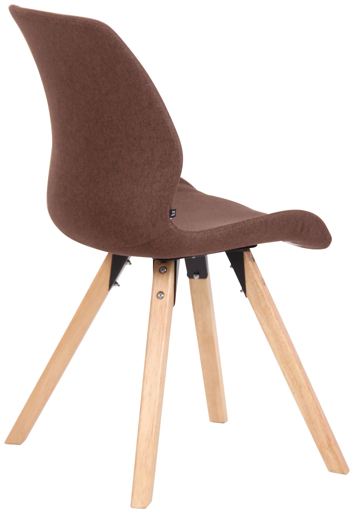 In And OutdoorMatch Stoel Carlos - Bruin - Set van 2 - Stof - Hoge kwaliteit bekleding - Stijlvolle stoel - Luxe uitstraling Eetkamerstoel