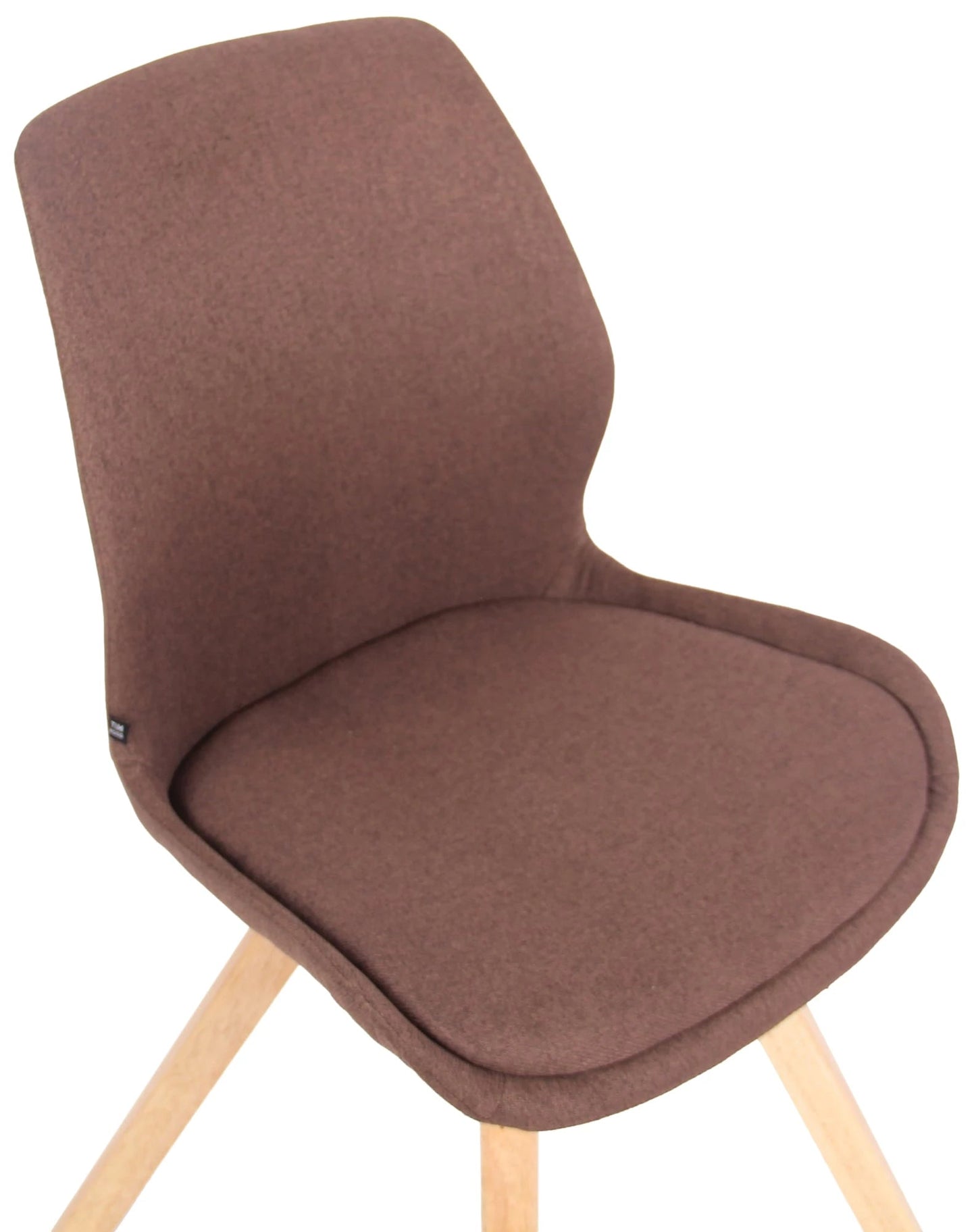 In And OutdoorMatch Stoel Carlos - Bruin - Set van 2 - Stof - Hoge kwaliteit bekleding - Stijlvolle stoel - Luxe uitstraling Eetkamerstoel