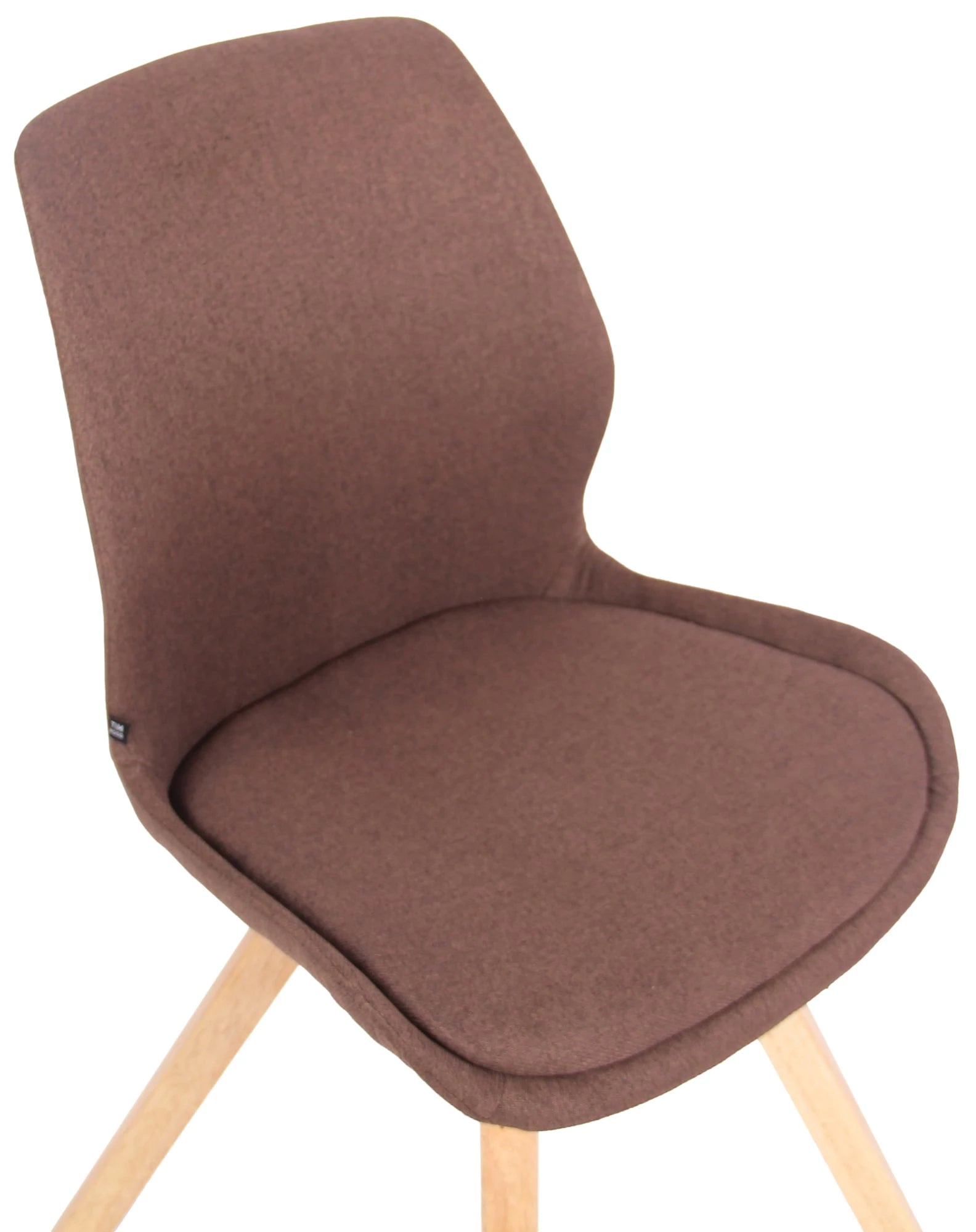 In And OutdoorMatch Stoel Carlos - Bruin - Set van 2 - Stof - Hoge kwaliteit bekleding - Stijlvolle stoel - Luxe uitstraling Eetkamerstoel