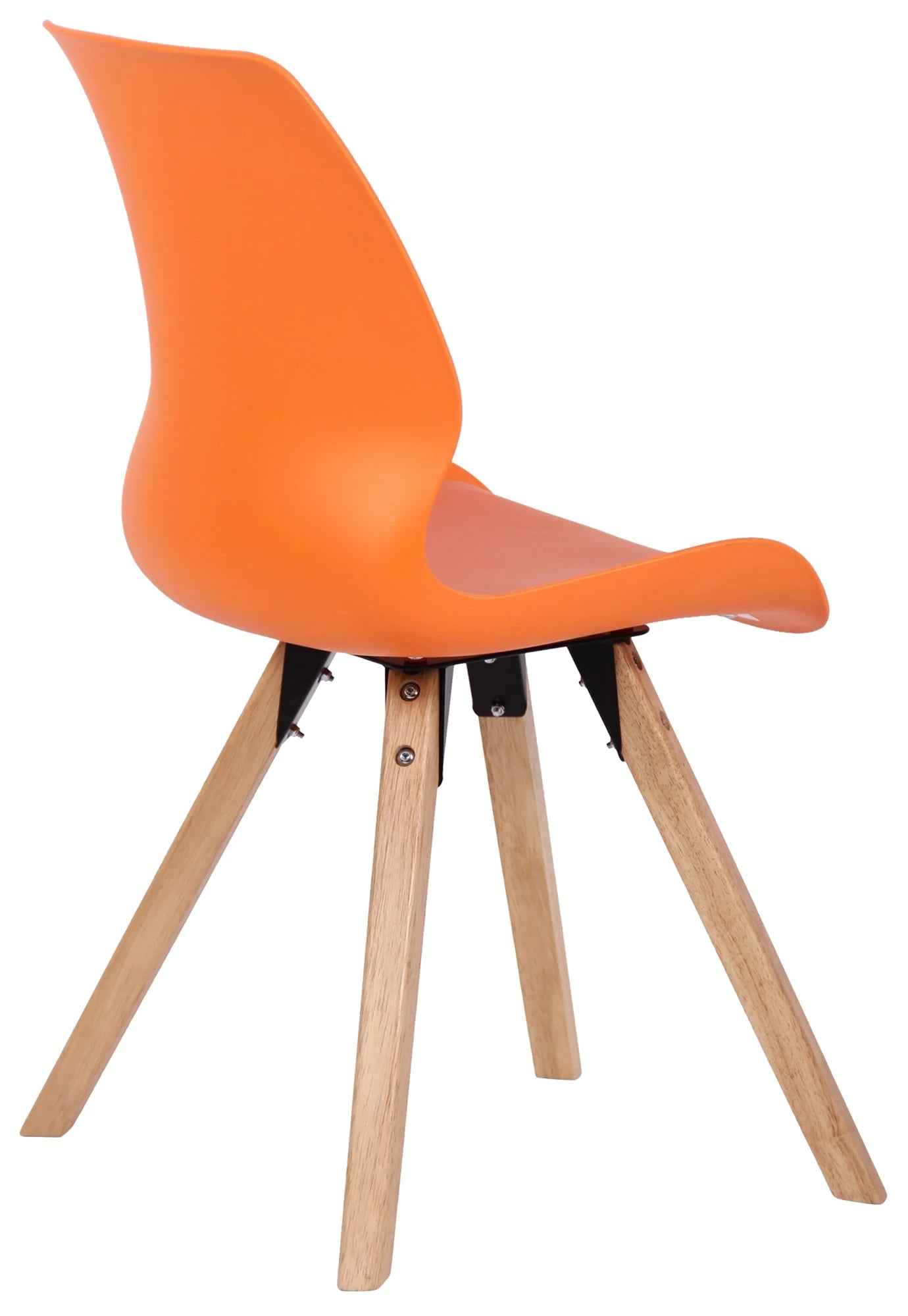 In And OutdoorMatch Stoel Linnie - Oranje - Set van 2 - Kunststof - Hoge kwaliteit bekleding - Stijlvolle stoel - Luxe uitstraling Eetkamerstoel