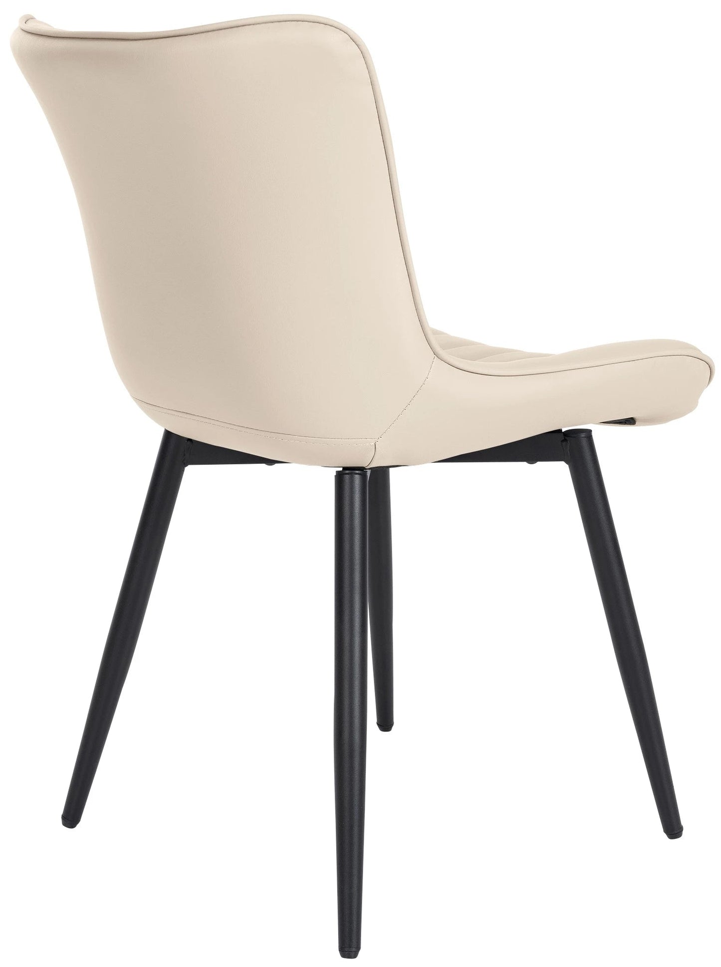 In And OutdoorMatch Stoelen Cherilyn - Crème - Set van 2 - Kunstleer - Hoogwaardige bekleding - Stijlvolle stoelen - Luxe uitstraling Eetkamerstoel