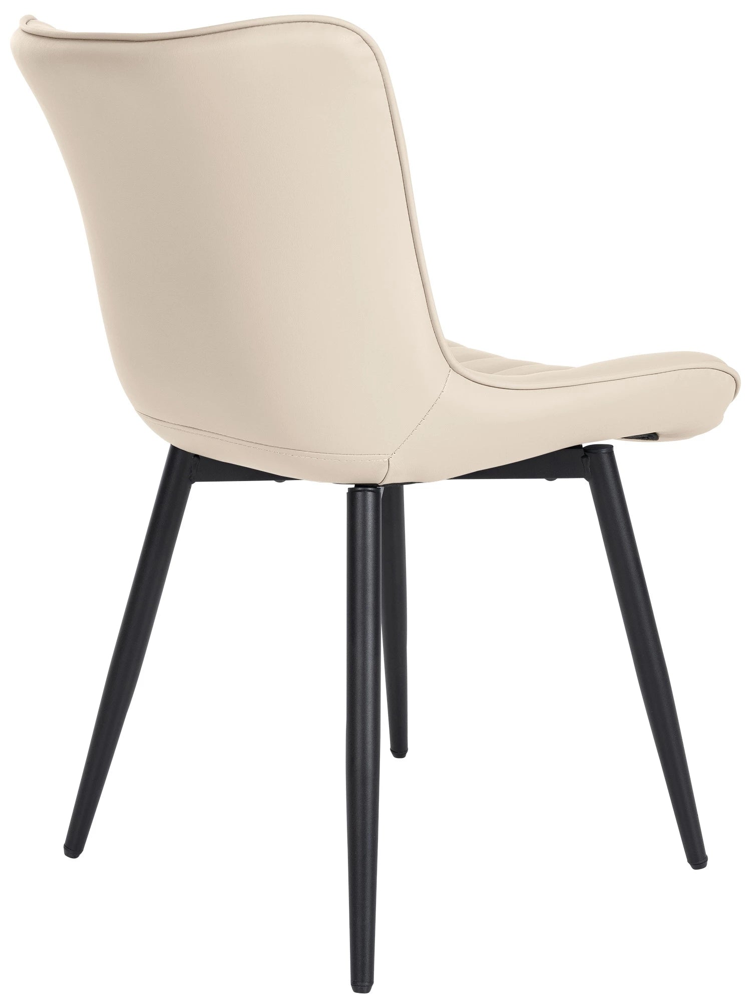 In And OutdoorMatch Stoelen Cherilyn - Crème - Set van 2 - Kunstleer - Hoogwaardige bekleding - Stijlvolle stoelen - Luxe uitstraling Eetkamerstoel