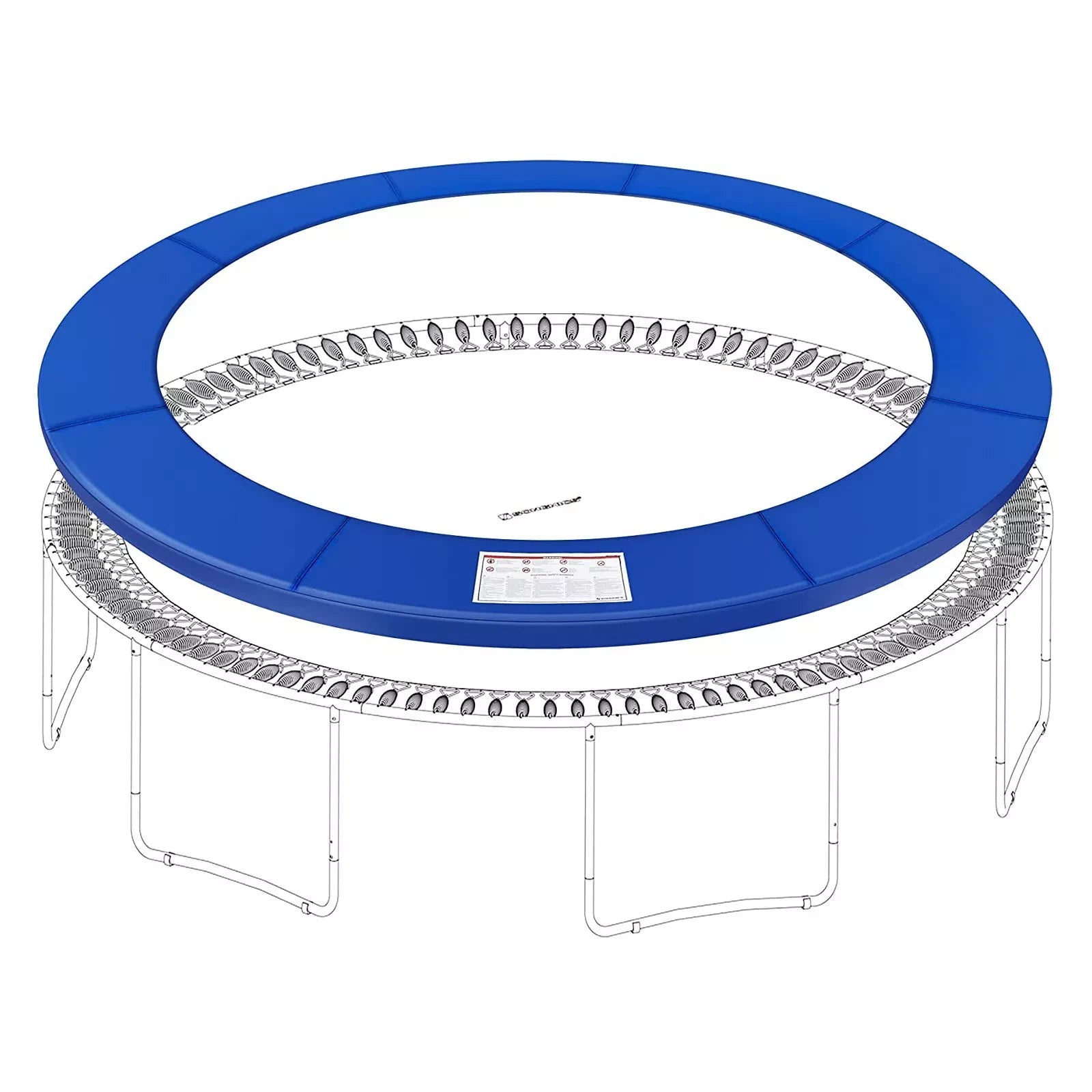 In And OutdoorMatch Trampolinerand Karen - Blauw - 183x30x12 cm Trampoline rand