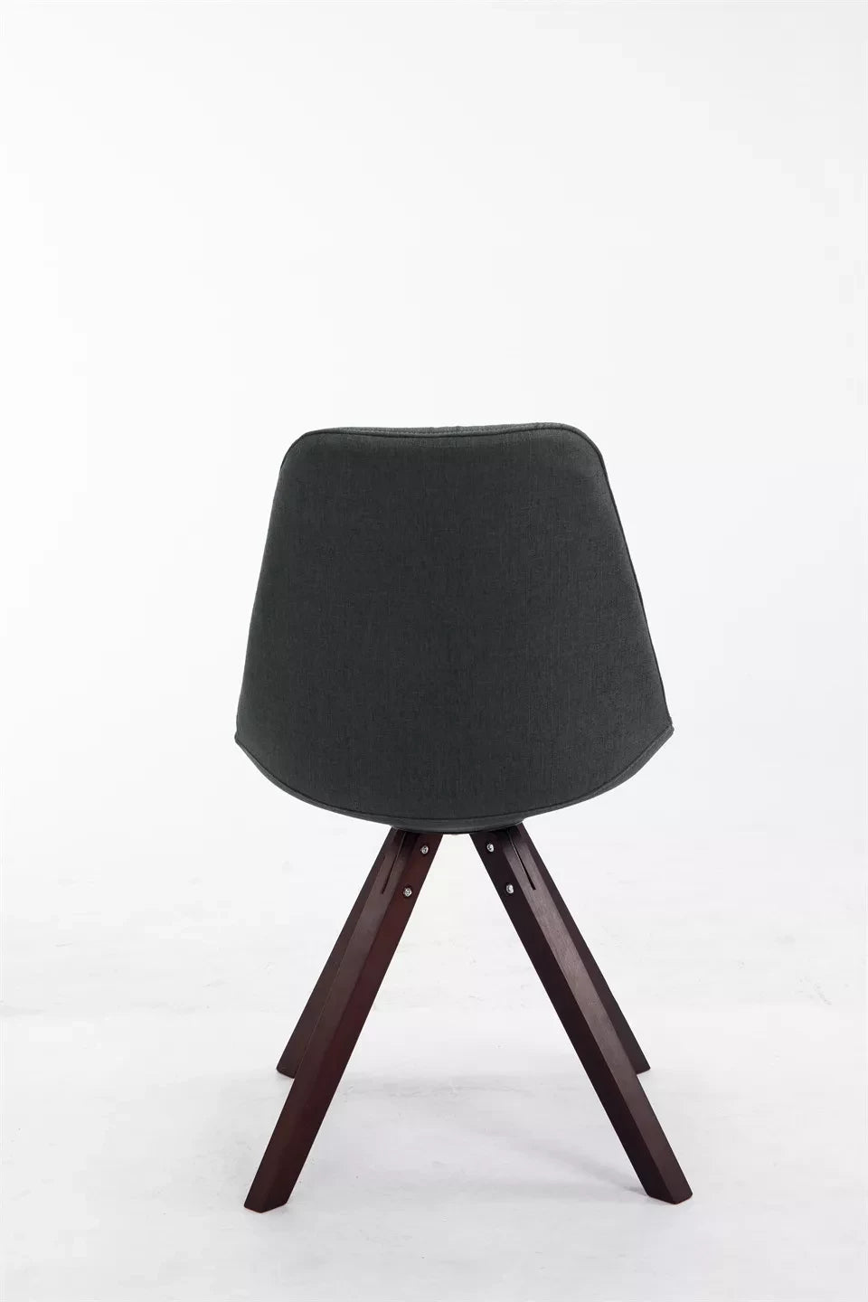 In And OutdoorMatch Vergaderstoel Mallie - Zwart zwart - Stof - Stoel met rugleuning - Bezoekersstoel - Zithoogte 48cm Eetkamerstoel