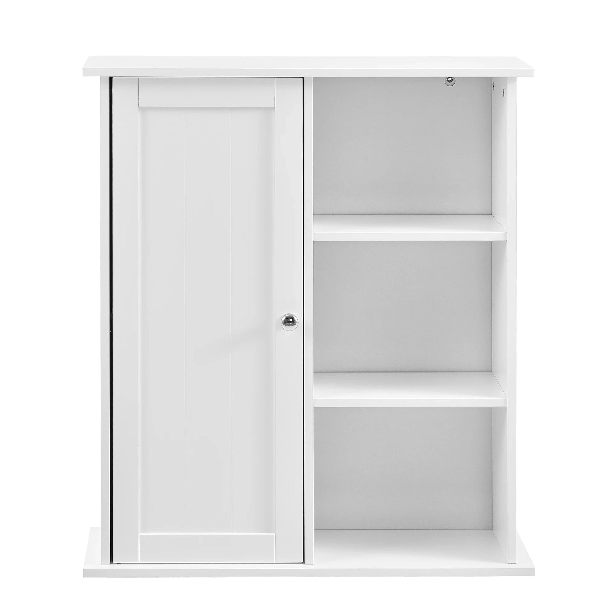 In And OutdoorMatch Vintage Kolomkast Carlie - Badkamerkast - 71x60x18 cm - Wit - Stijlvol Design Badkamerkast